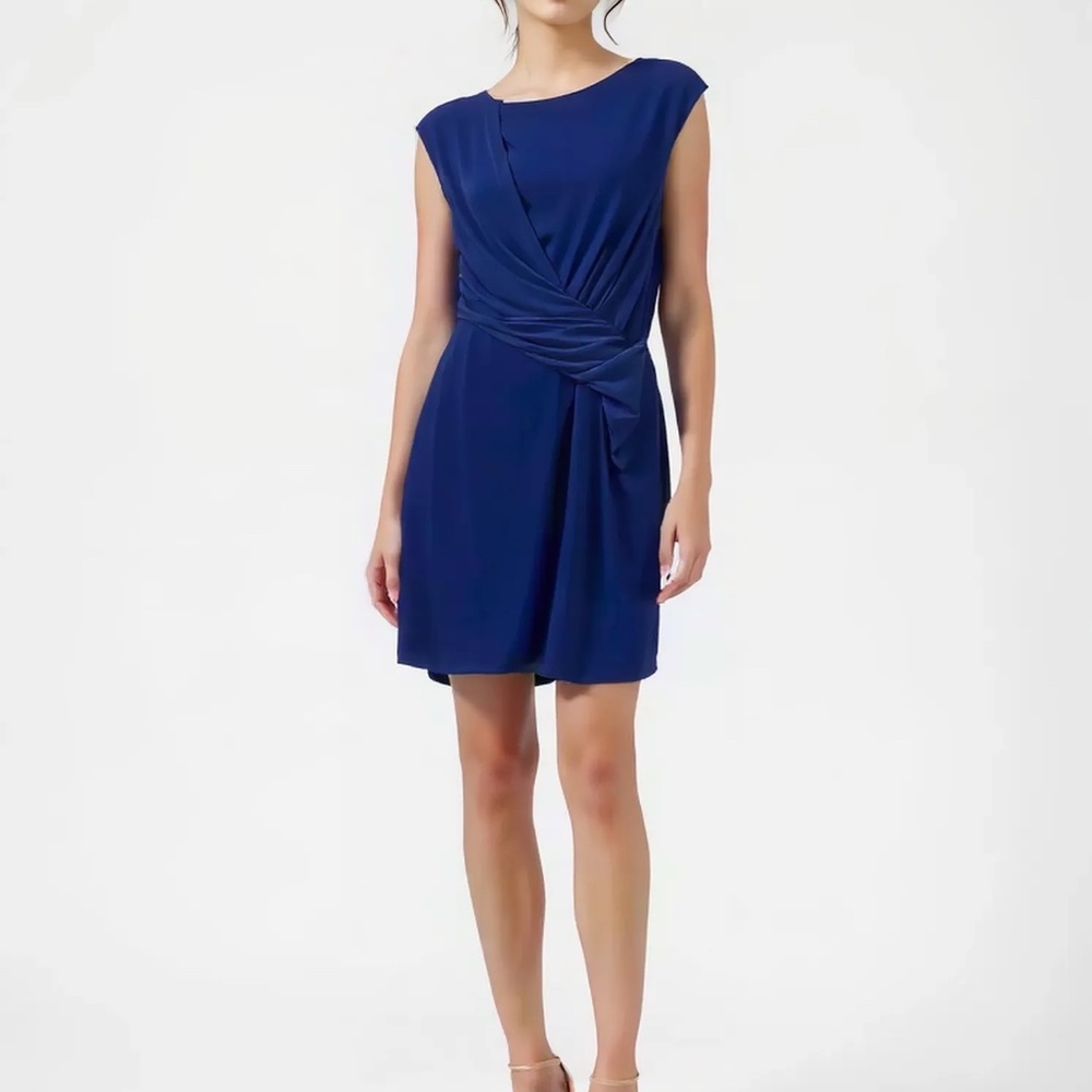 NWT LOFT Sleeveless Midi Dress Blue Size 6